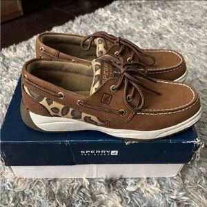 Sperry Tan and Brown Boat Shoes